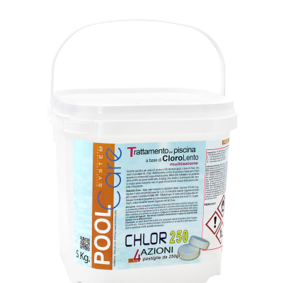 Pool Care Chlor 250 4 Azioni 5 Kg