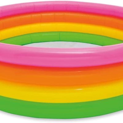 Piscina 4 anelli arcobaleno Intex