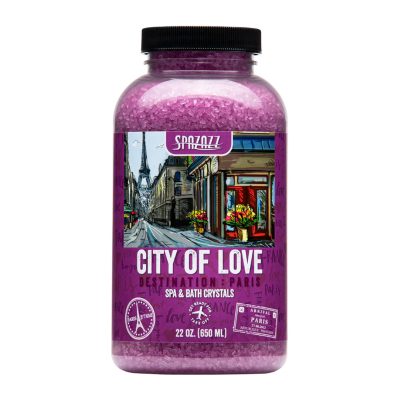 CITY OF LOVE - DESTINATION: PARIS - Cristalli naturali di sale per aromaterapia da bagno e da SPA