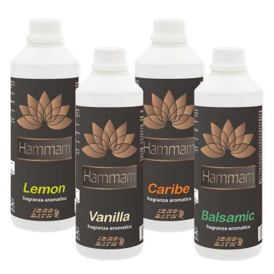 Kit Hammam Fragranze Assortite - 500 ml x 4 pz (Balsamic, Caribe, Lemon, Vanilla)
